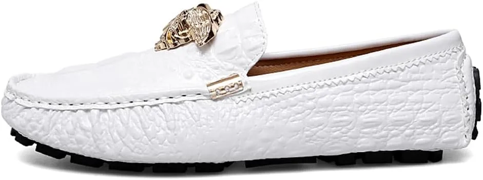 Men's Business Casual Shoes Fashion Slip-On Loafers Leather Formal Wear Casual Walking Driving Shoes for Men