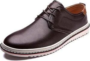 Mens Business Casual Shoes Lace up Leather Dress Oxfords Office Comfort Loafers