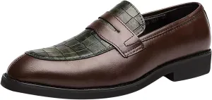 Men's Business Lace Up Casual Leather Shoes Fashion Breathable Comfortable Casual Solid Color Dress Shoes