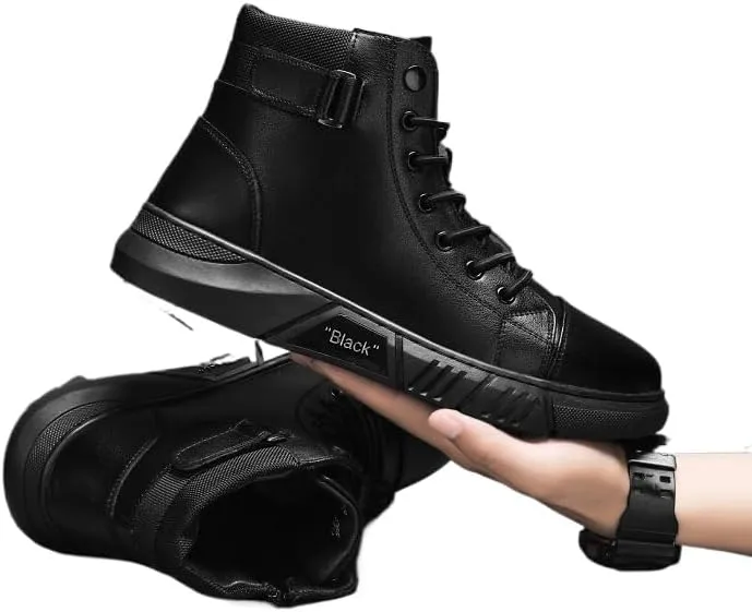 Mens Casual Formal Leather Boots Business Sneakers. Mens Comfortable Lining Formal Leather Shoes