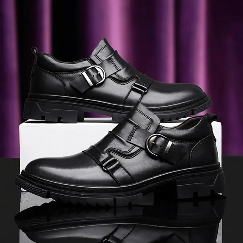 Men's Casual Genuine Leather Lace Up Flats Hand-Sewed Walking Driving Loafers Shoes Formal Leather Shoes for Weddings Business Office Prom