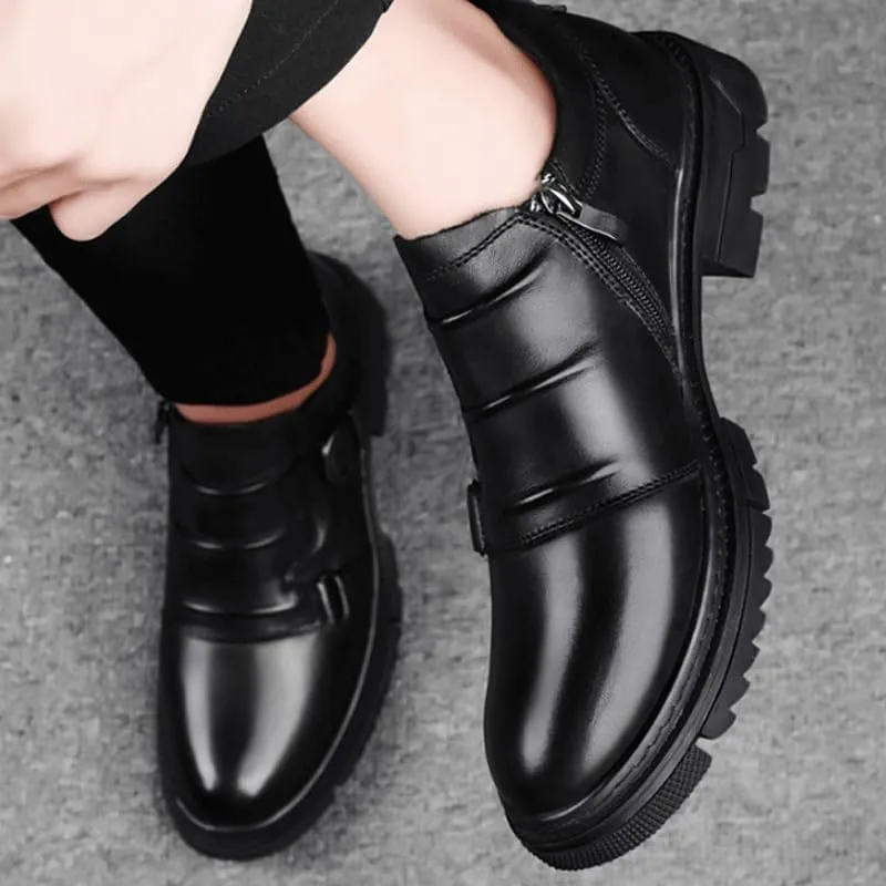 Men's Casual Genuine Leather Lace Up Flats Hand-Sewed Walking Driving Loafers Shoes Formal Leather Shoes for Weddings Business Office Prom