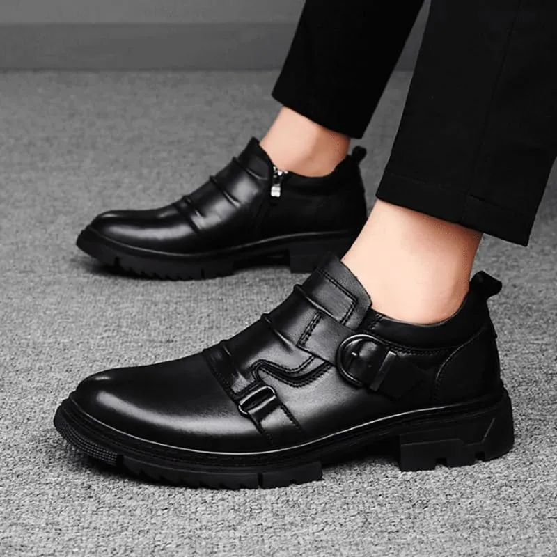 Men's Casual Genuine Leather Lace Up Flats Hand-Sewed Walking Driving Loafers Shoes Formal Leather Shoes for Weddings Business Office Prom