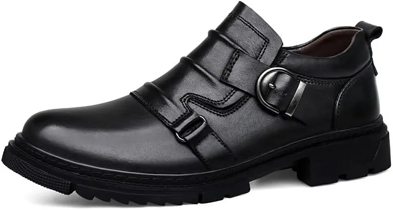 Men's Casual Genuine Leather Lace Up Flats Hand-Sewed Walking Driving Loafers Shoes Formal Leather Shoes for Weddings Business Office Prom