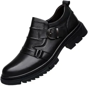 Men's Casual Genuine Leather Lace Up Flats Hand-Sewed Walking Driving Loafers Shoes Formal Leather Shoes for Weddings Business Office Prom