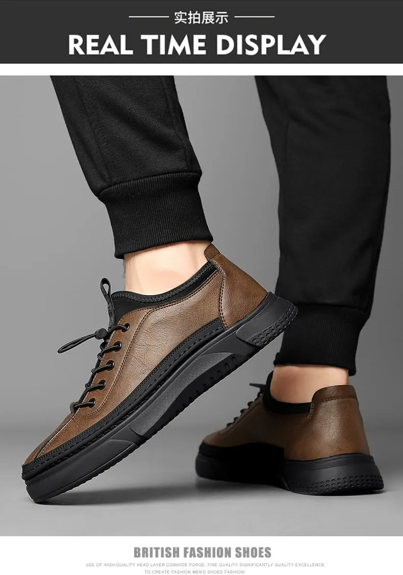 Mens Casual Shoes Fashion Sneakers for Men Low Top Lace Up Canvas Shoes