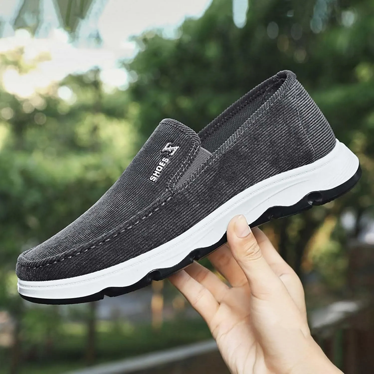 Men's Casual Slip on Walking Loafer Shoes -Mesh Tennis Work Sneakers Sports Gym Running Shoe Footwear