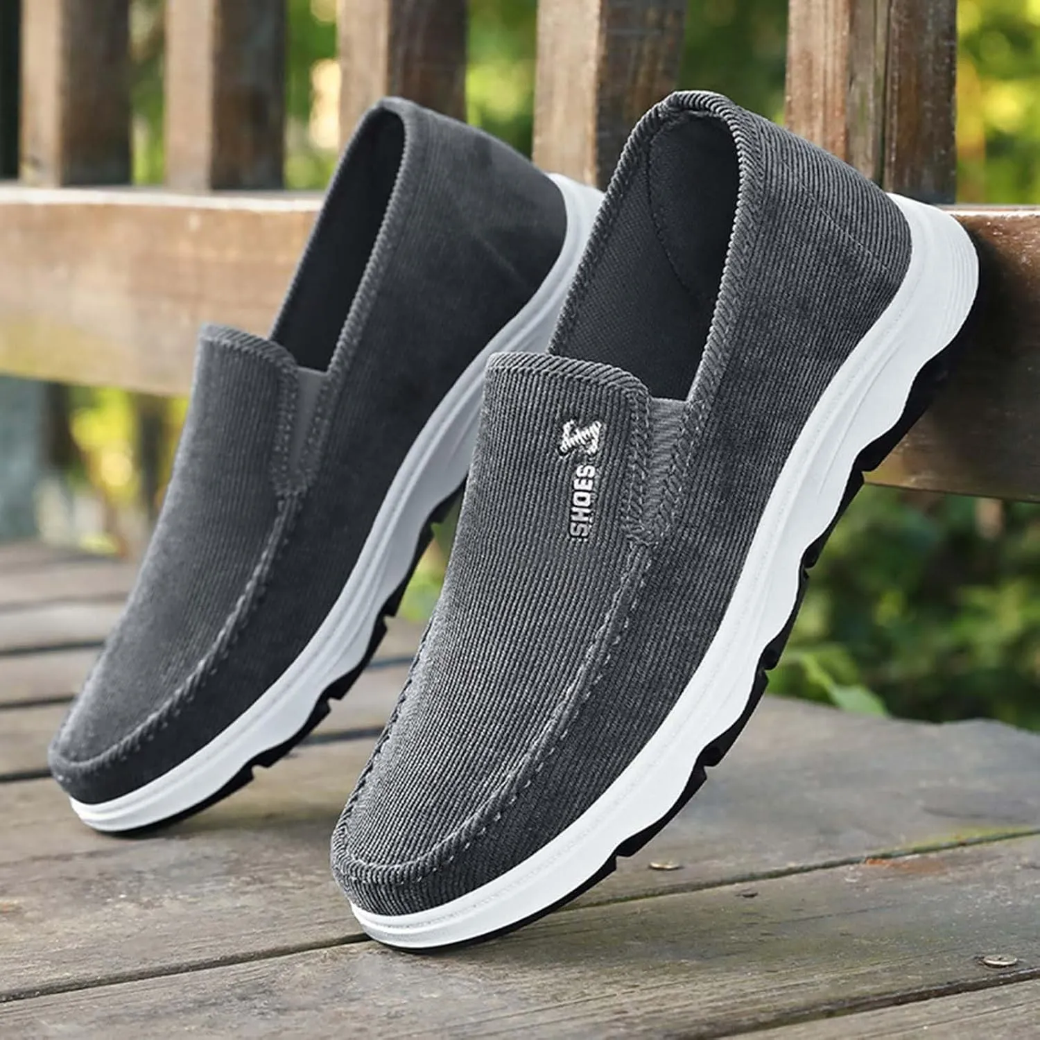 Men's Casual Slip on Walking Loafer Shoes -Mesh Tennis Work Sneakers Sports Gym Running Shoe Footwear