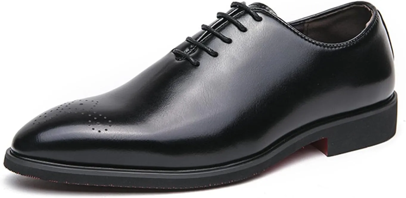 Mens Classic Oxfords Comfortable Dress Shoes Formal Business Stylish Brogues Derby Lace Up Shoes for Men