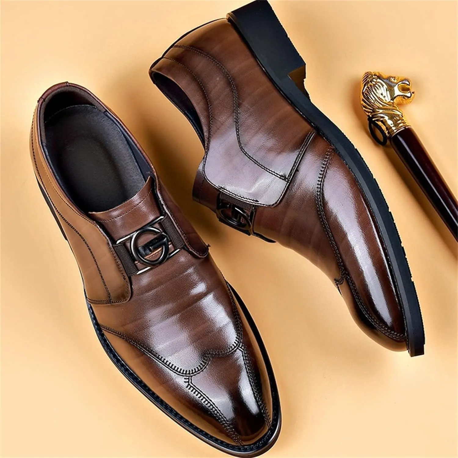 Mens Dress Shoes Black Oxfords British Style Business Shoe Lace Up Leather Shoes Pointed Toe Formal Leather Shoes Wedding Shoes