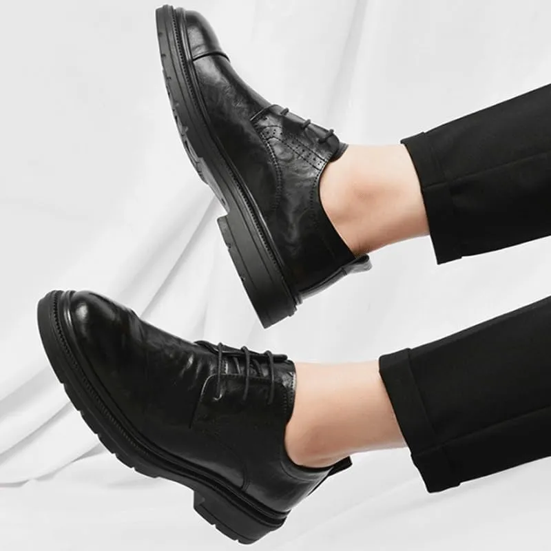 Men's Dress Shoes Comfort Soft Men Oxford Casual Work Office Comfortable Business Shoes Formal Leather Shoes for Weddings Office Prom