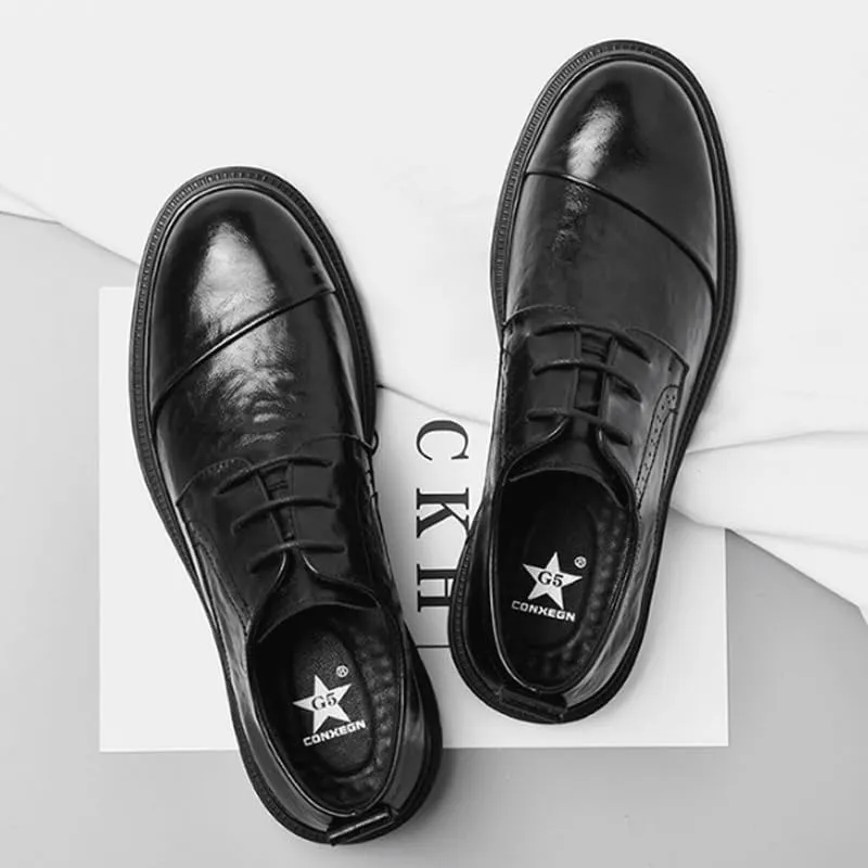 Men's Dress Shoes Comfort Soft Men Oxford Casual Work Office Comfortable Business Shoes Formal Leather Shoes for Weddings Office Prom