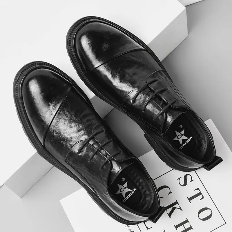 Men's Dress Shoes Comfort Soft Men Oxford Casual Work Office Comfortable Business Shoes Formal Leather Shoes for Weddings Office Prom