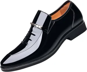 Mens Dress Shoes Formal Business Oxford Shoe for Men Tuxedo Black Lace up Work Office Wedding Footwear Party Dressy Outfits