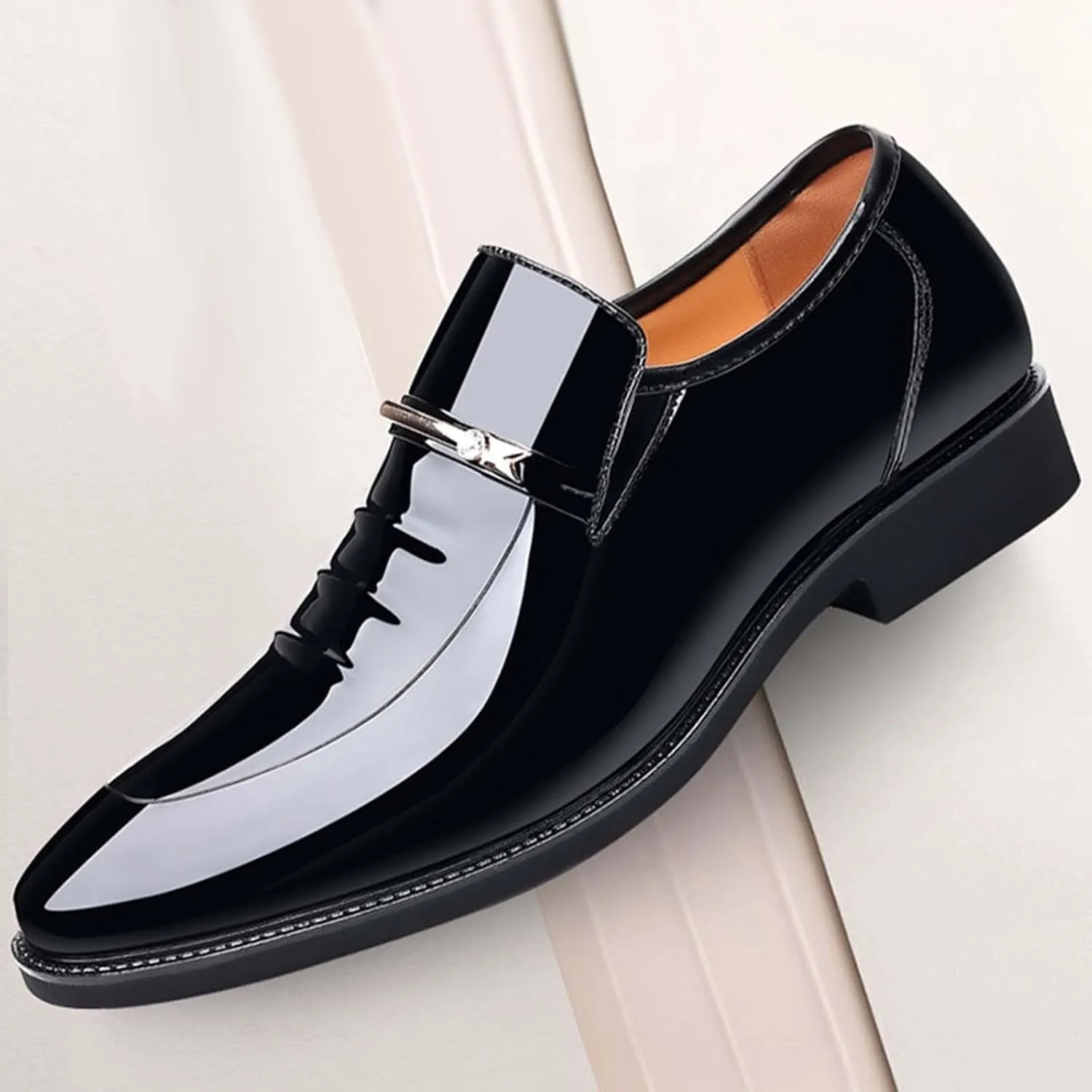 Mens Dress Shoes Formal Business Oxford Shoe for Men Tuxedo Black Lace up Work Office Wedding Footwear Party Dressy Outfits