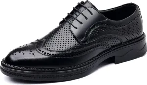 Mens Dress Shoes Oxfords Casual Retro Classic Comfortable Formal Derby Business Shoes for Men Classic Modern Formal Leather Shoes Casual Loafers
