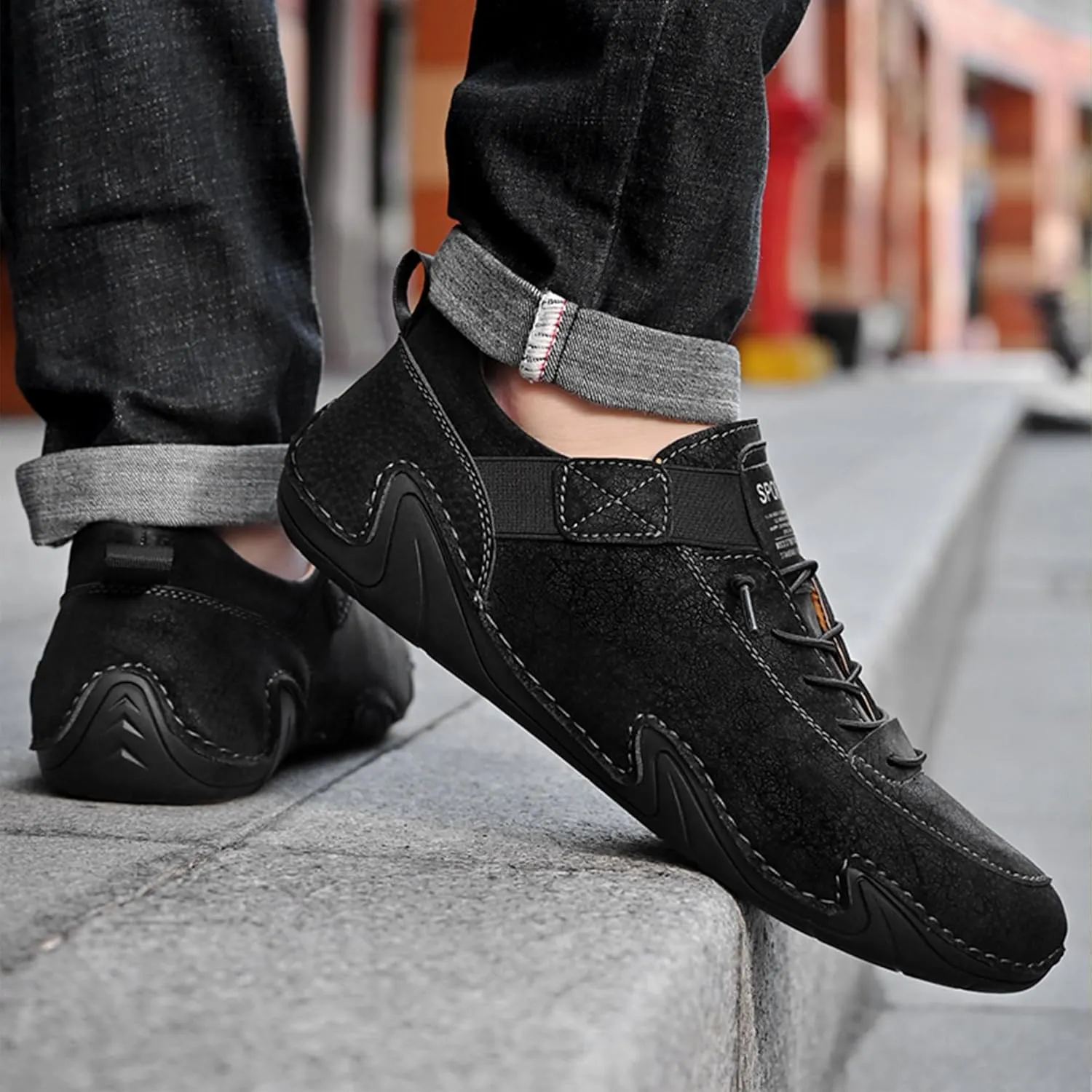 Men's Dress Shoes Oxfords Slip on Classic Fashion Modern Formal Leather Shoes Casual Non Slip Business Work Office Driving Loafers Shoes
