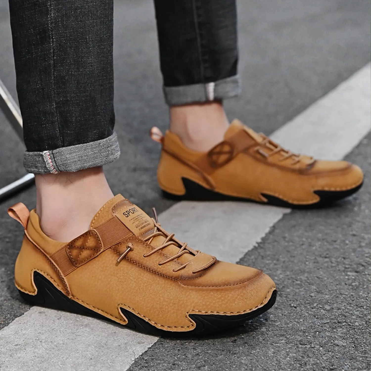 Men's Dress Shoes Oxfords Slip on Classic Fashion Modern Formal Leather Shoes Casual Non Slip Business Work Office Driving Loafers Shoes