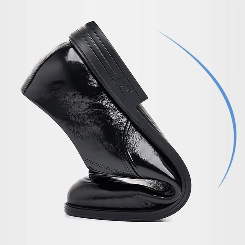 Men's Dress Shoes Slip On Pointed Toe Derbys Classic Formal Men Business Shoes