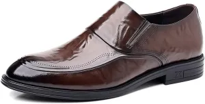Men's Dress Shoes Slip On Pointed Toe Derbys Classic Formal Men Business Shoes