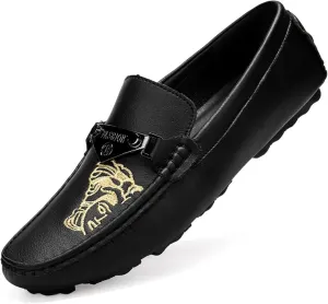 Men's Fashion Penny Loafers Moccasin Driving Shoes Slip on Business Casual Shoes