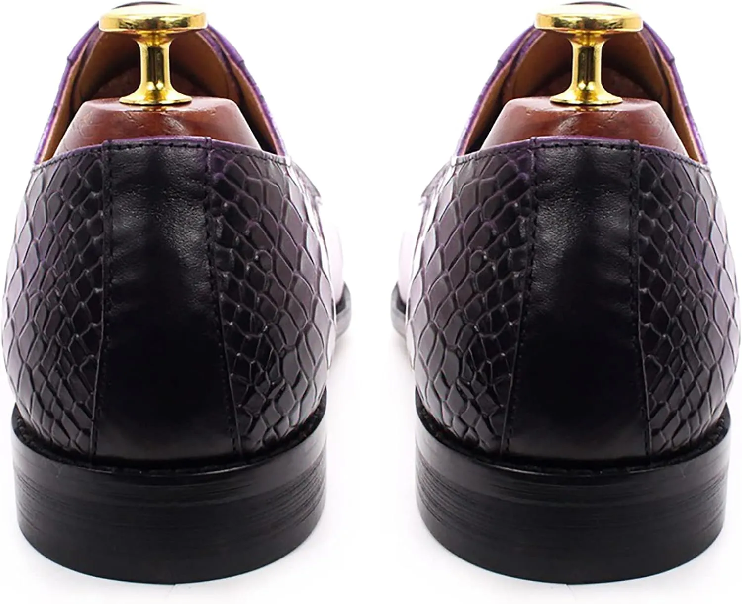 Mens Formal Dress Leather Lace-up Brogues Work Uniform Oxfords Wedding Party Derbys Breathable,Black-46