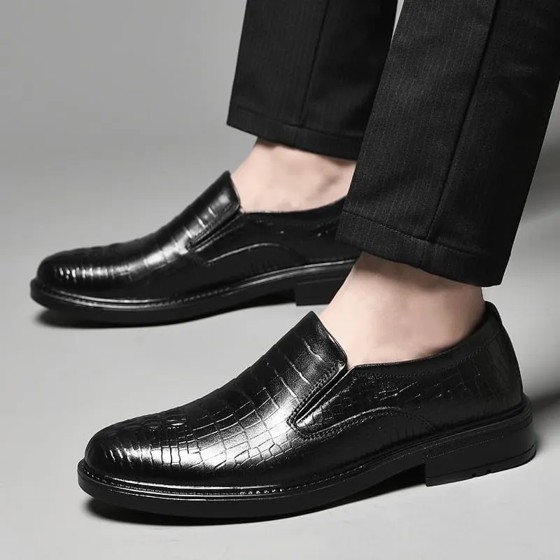Men's Formal Leather Shoes, Fashion Oxfords, Casual Business Flats, Outdoor Driving Shoes, Comfortable Dress Loafers for Men