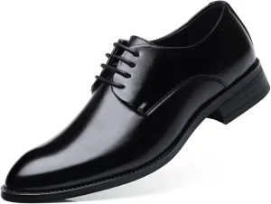 Men's Formal Oxford Shoes Casual Lace-up Classic Comfort Business Derbys Tuxedo Dress Shoes for Men