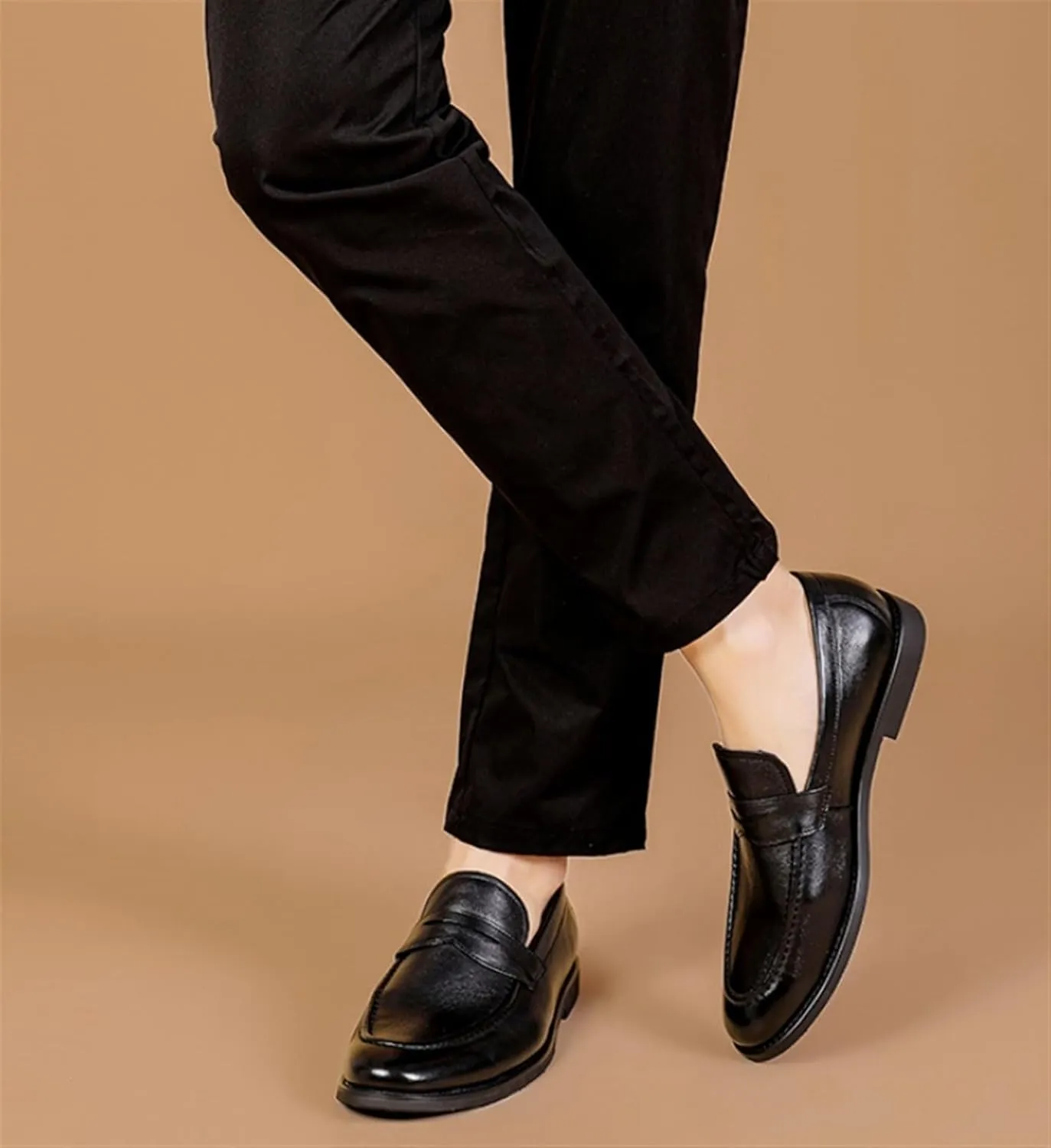 Men's Loafers Shoes Comfort Casual Slip-on Loafer Shoe Business Dress Penny Shoes Outdoor Casual Formal Leather Shoes for Office Work Walking