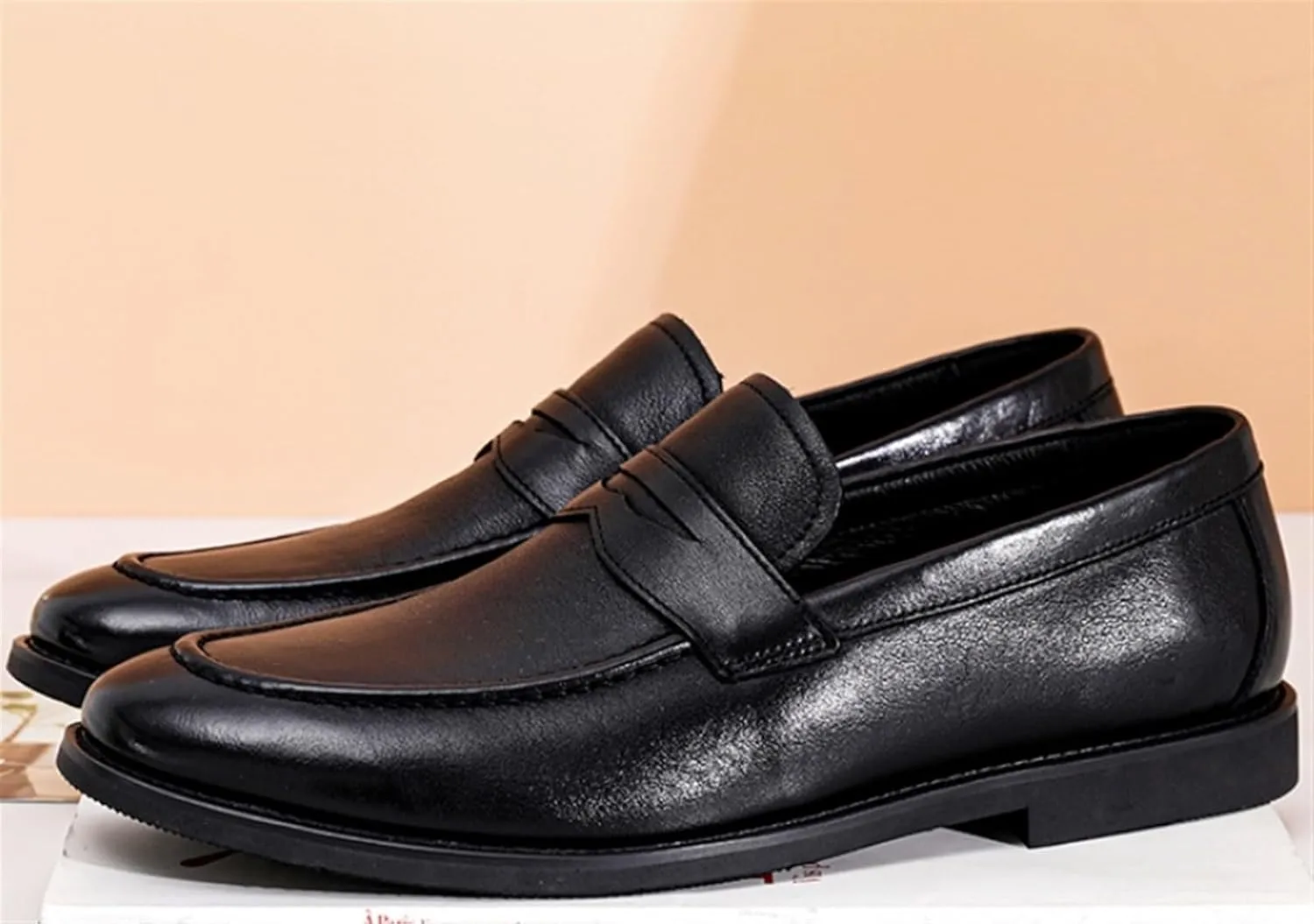 Men's Loafers Shoes Comfort Casual Slip-on Loafer Shoe Business Dress Penny Shoes Outdoor Casual Formal Leather Shoes for Office Work Walking