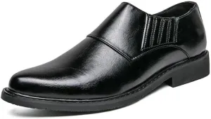 Men's Patent Leather Slip-On Classic Oxfords Shoes Men Casual Business Wedding Dress Shoes