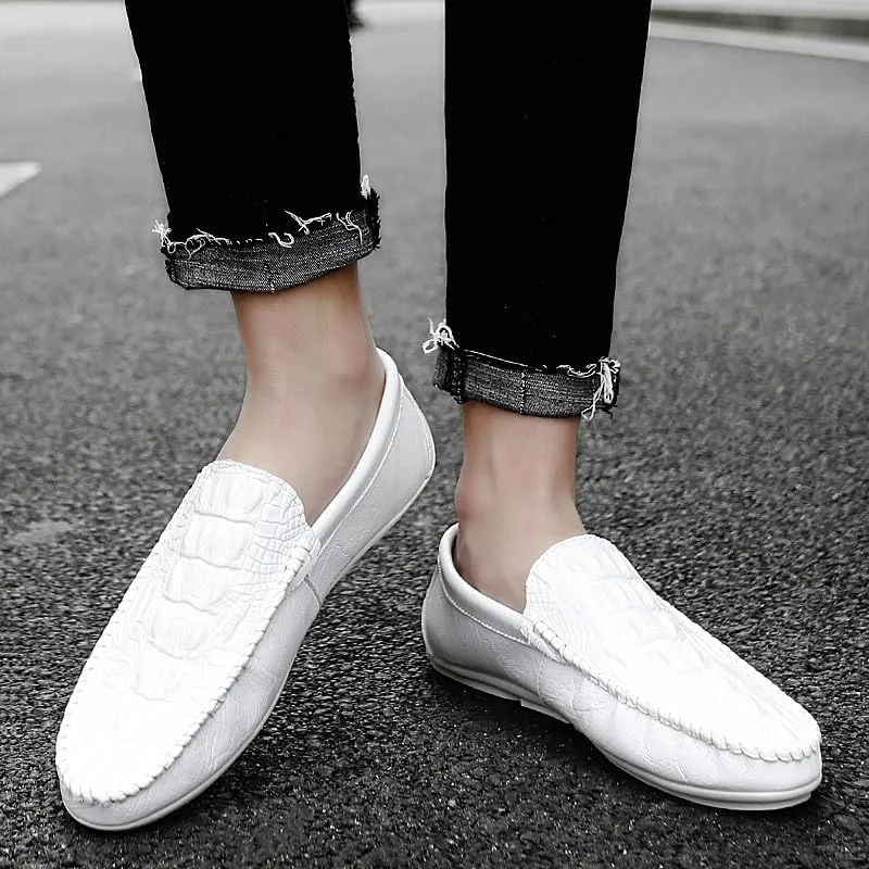 Men's Prom Loafers Shoes Pu Leather Prom Solid Color Party Non Slip Low Top Anti-Slip Shoe Slip-on
