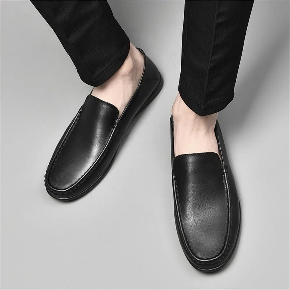 Mens Prom Shoes Pu Leather Wedding Solid Color Anti-Slip Non Slip Prom Wedding Slip-on
