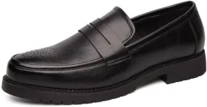 Men's Slip-On Loafer Casual Black Business Dress Shoes for Men Wedding Formal Pointed Toe Men Tuxedo Shoes