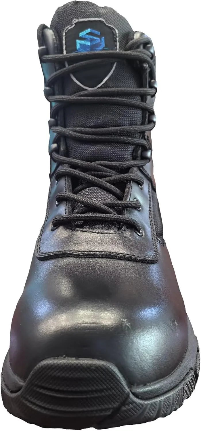 Men's Soft Toe Work Boots for Men,Fire Station Mechanic Industrial Construction Work Boots/Shoes,Upgraded Slip/Water Resistant,Comfortable,EH Safety