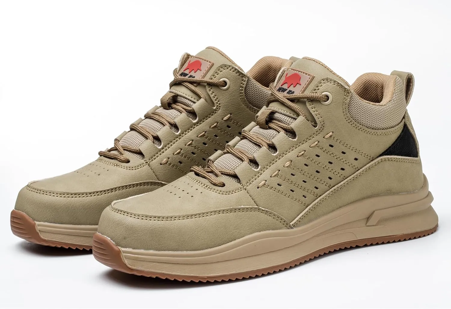 Men's Steel Toe Safety Work Shoes Comfortable Breathable Non-Slip Indestructible Industrial Construction Work Safety Sneakers