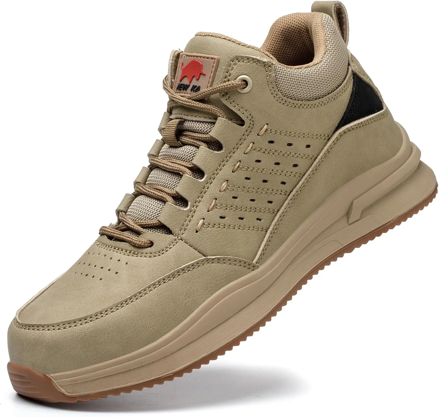 Men's Steel Toe Safety Work Shoes Comfortable Breathable Non-Slip Indestructible Industrial Construction Work Safety Sneakers