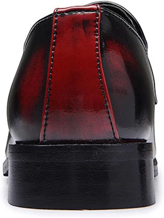 Men's Tassel Loafers Comfort Casual Slip-on Loafer Shoe Business Dress Penny Platform Loafers Outdoor Casual Comfortable Round Toe Formal Leather Shoes for Men