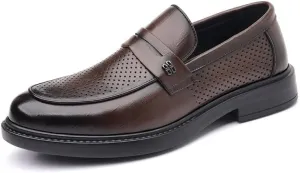 Men's Tuxedo Dress Shoes Slip On Pointed Toe Derbys Shoes Classic Formal Business Oxfords Shoes