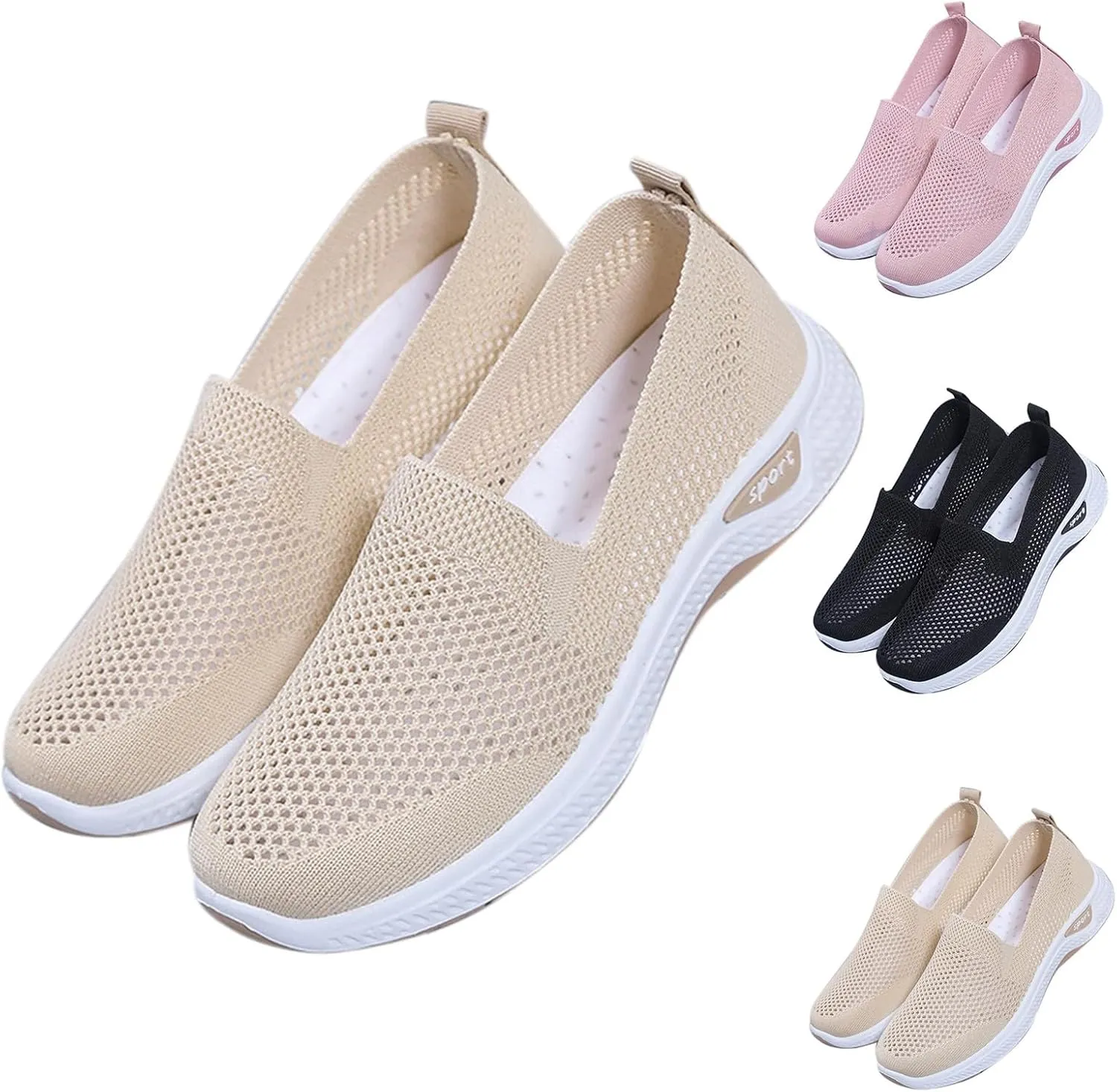 Men's Walking & Running Shoes Breathable Lightweight Casual Comfortable Sneakers Lac𝐞 Up Slip On Cushion Sneaker