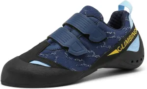 Men's Wall Climbing Shoes, Non-Slip Double-Strap Bouldering Sport Shoes Breathable Rock Climbing Shoes for Adult