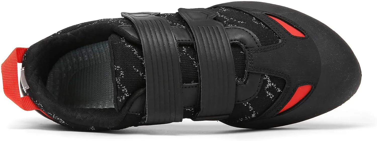 Men's Wall Climbing Shoes, Non-Slip Double-Strap Bouldering Sport Shoes Breathable Rock Climbing Shoes for Adult
