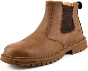 Mens Womens Steel Toe Work Boots Welding Safety Shoes Non-slip Chelsea Boots Construction Safety Shoes