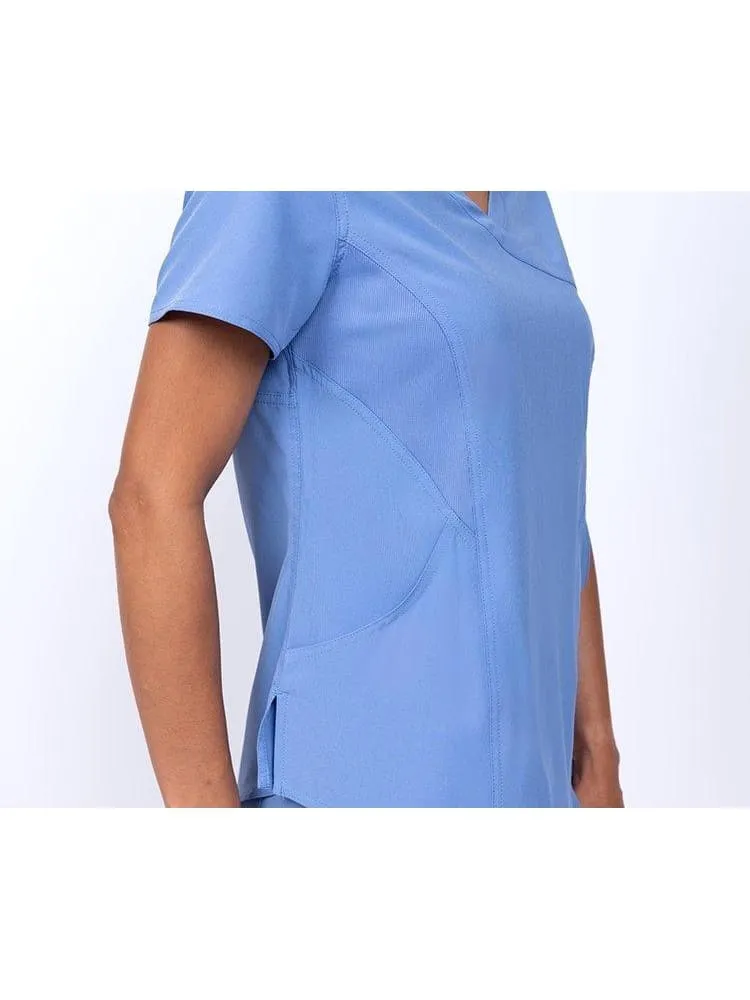 Meraki Sport Women's Mock Wrap Scrub Top | Ceil