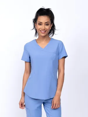 Meraki Sport Women's Mock Wrap Scrub Top | Ceil