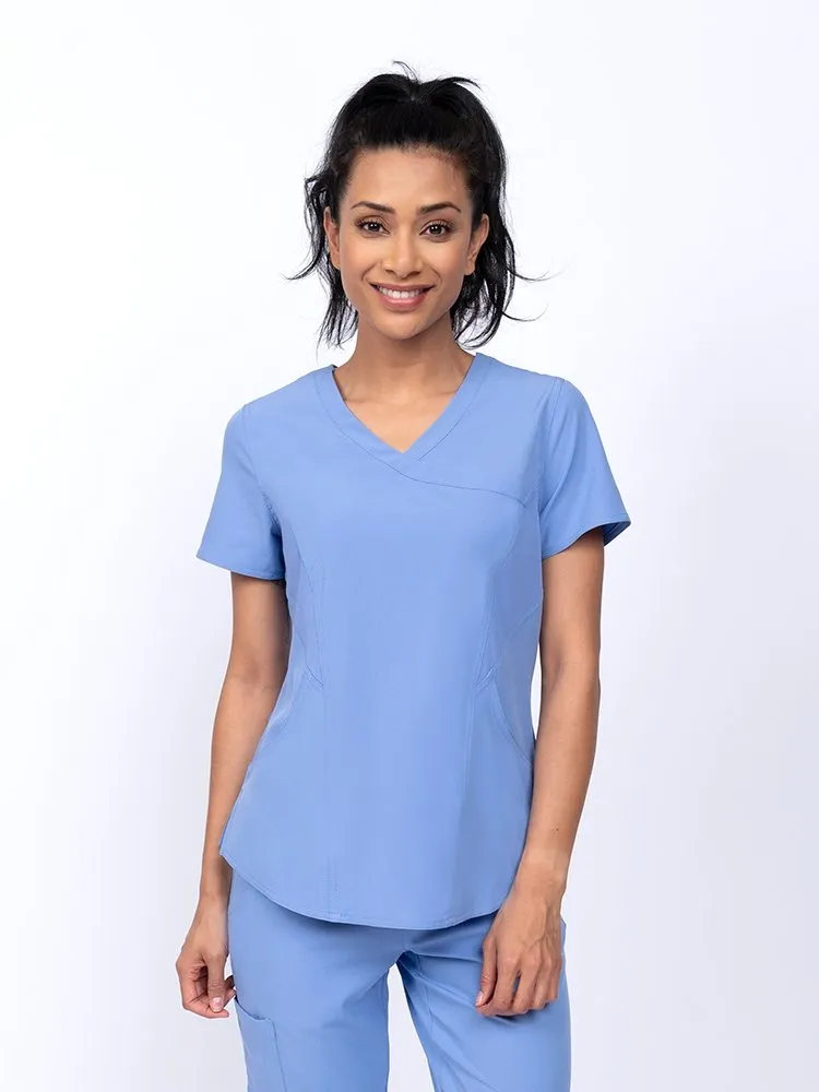Meraki Sport Women's Mock Wrap Scrub Top | Ceil