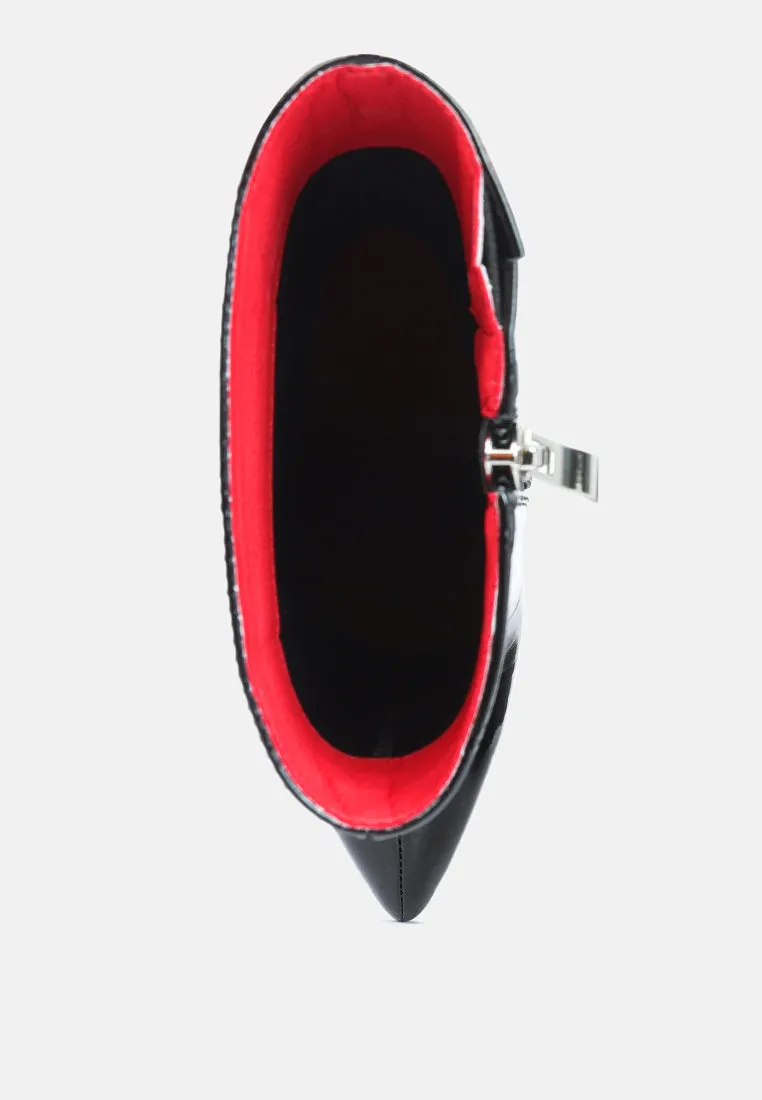 mercury stiletto ankle boots