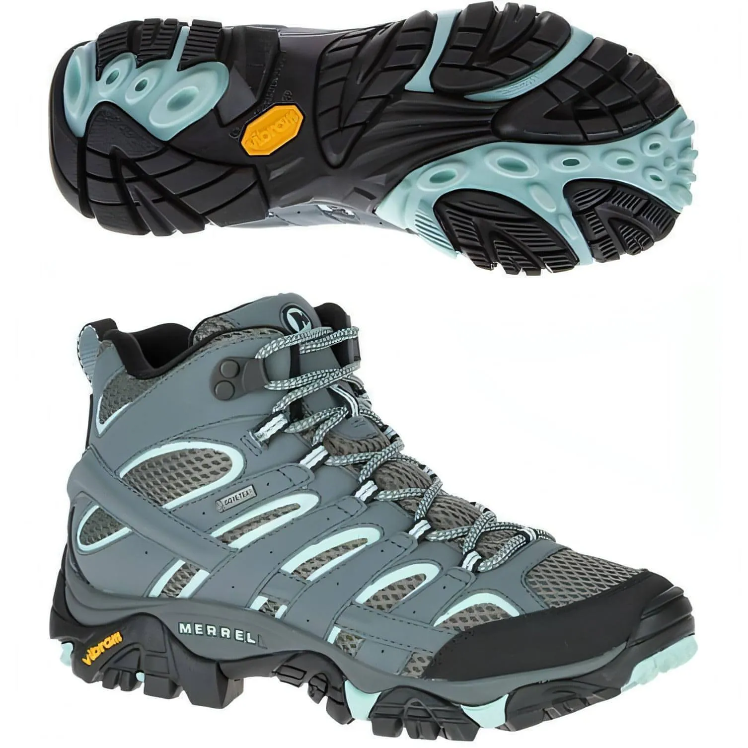 Merrell Moab 2 Mid GORE-TEX Womens Walking Boots - Blue