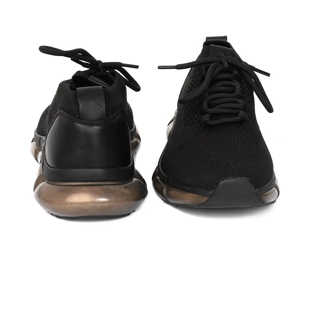 Mesh Running Sneakers in Black