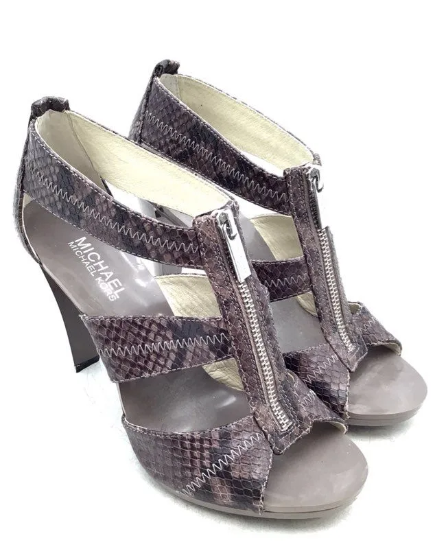 Michael Kors Women's Berkley ST15E Maroon Leather Pump Heels - Size 8M